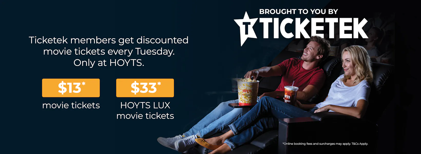 HOYTS and Ticketek are joining forces to offer Ticketek Movie Tuesdays