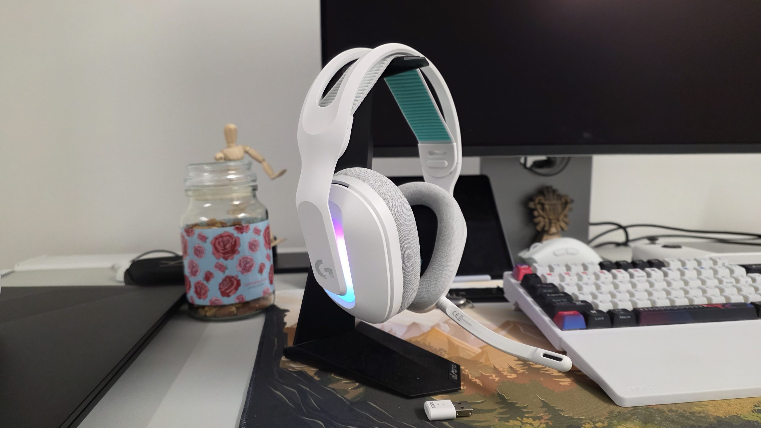 美品 Logicool G522 LIGHTSPEED WHITE Logitech - G522 LIGHTSPEED Wireless Gaming Headset for PC